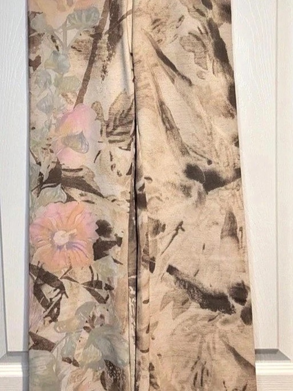 Bia Brazil Fitness One Size Small Wide Leg Yoga Pants Floral Print High Waist
